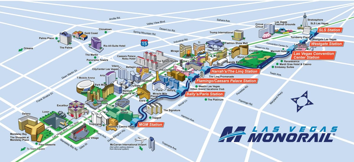 LV monorail газрын зураг