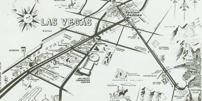 Хуучин Las Vegas strip газрын зураг